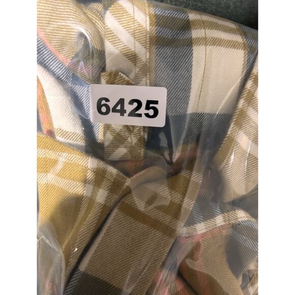 Salty Crew Shirt Womens L Multicolor Plaid Flannel Cropped Outdoor Retro Classic - Picture 7 of 7